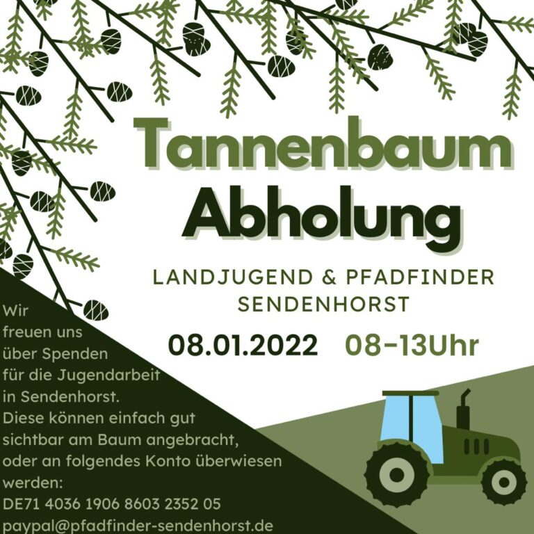 Flyer Tannenbaumabholung